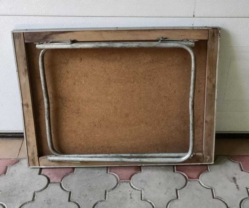 masa plianta aluminiu 75x56x62cm-pescuit,camping,grătar,picnic-anii 80