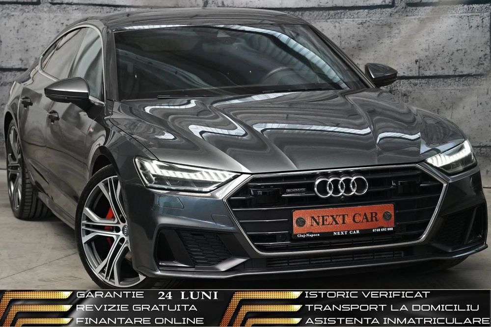Audi A7 Sportback GARANTIE 24 LUNI*RATE*4x4*S7*Piele*Virtual*Distronic*Head Up*Camere