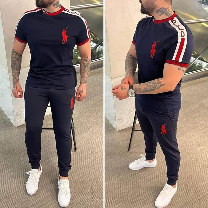 Compleu Polo negru cu rosu XL