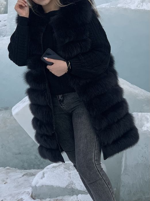 меховая шуба песец, 4в1