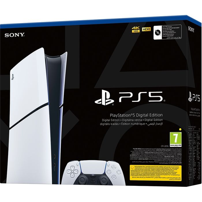 Consola PlayStation 5 Slim Digital Edition (PS5) 825GB, White cont joc Ghost of yotei