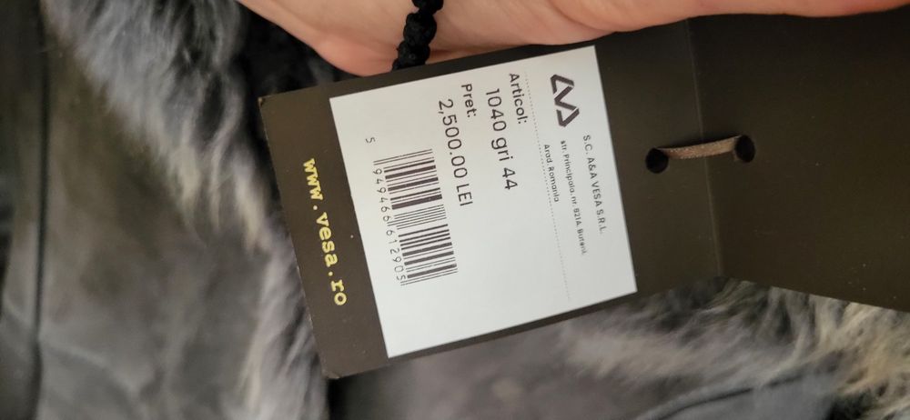 Cojoc lung blana oaie A&A Vesa
