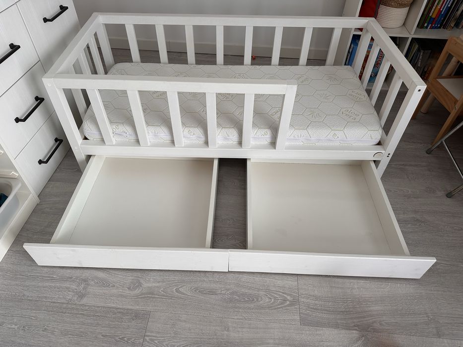 Pat copii lemn 140x60
