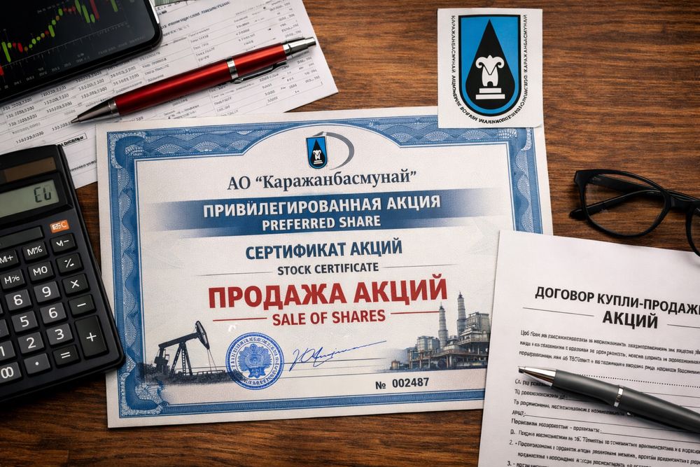Продам акций АО КаражанбасМунай
