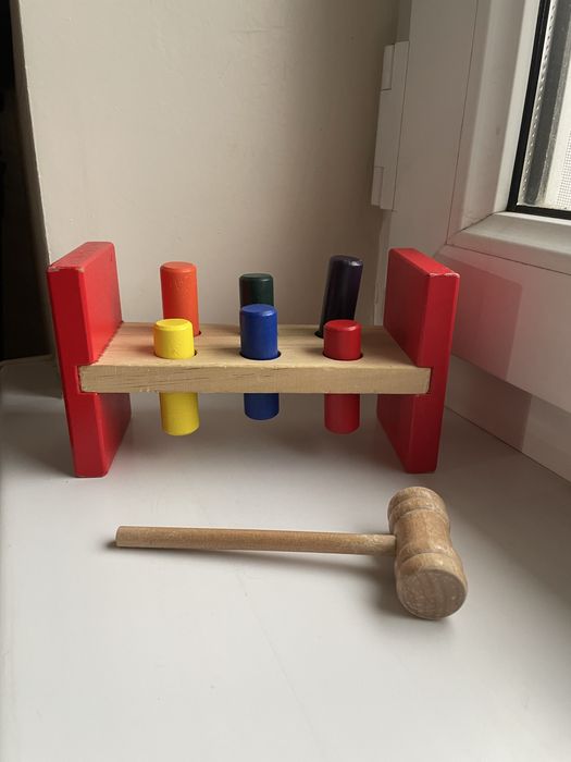 Монтессори деревянная развивабщая стучалка