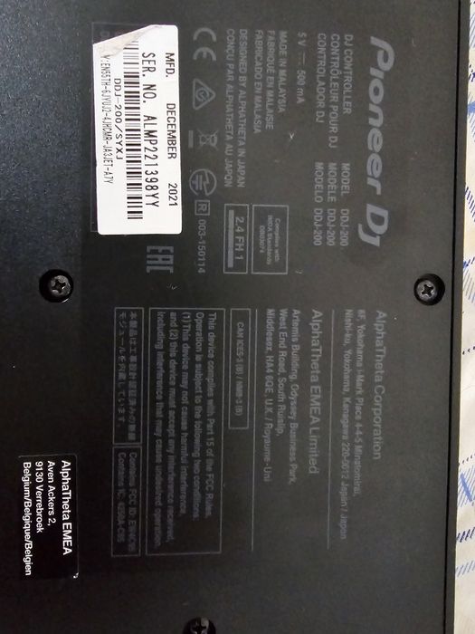 Consolă DJ Pioneer DDJ-200