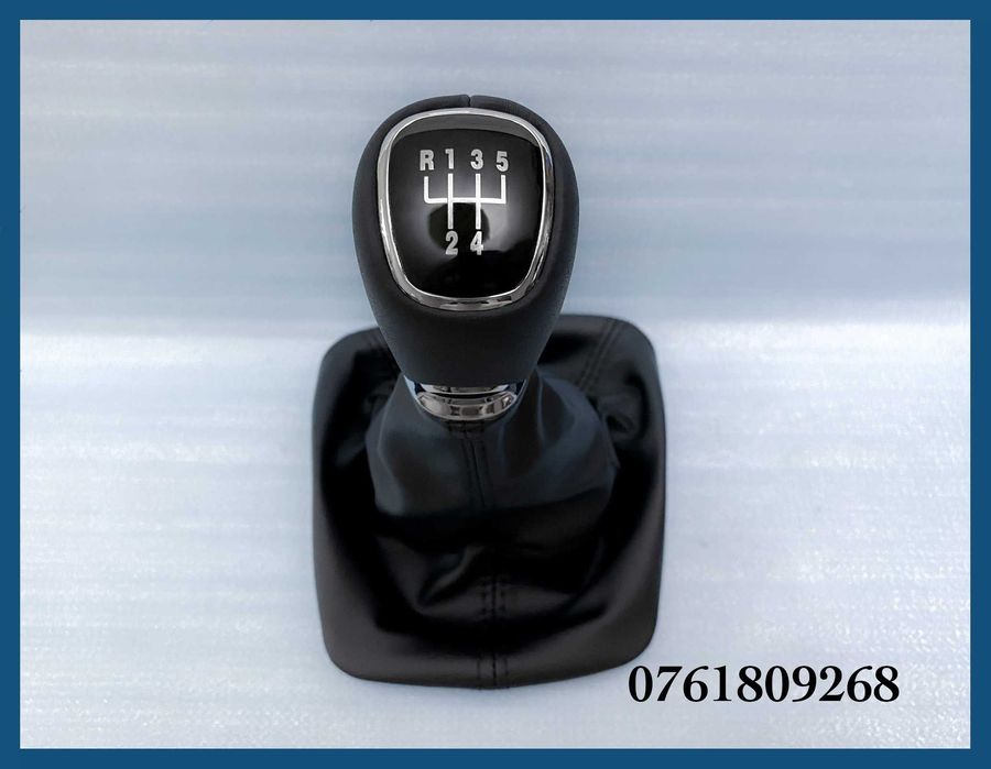 Manson schimbator + nuca piele naturala pentru SKODA Octavia 2 cu 5 trepte model O3
