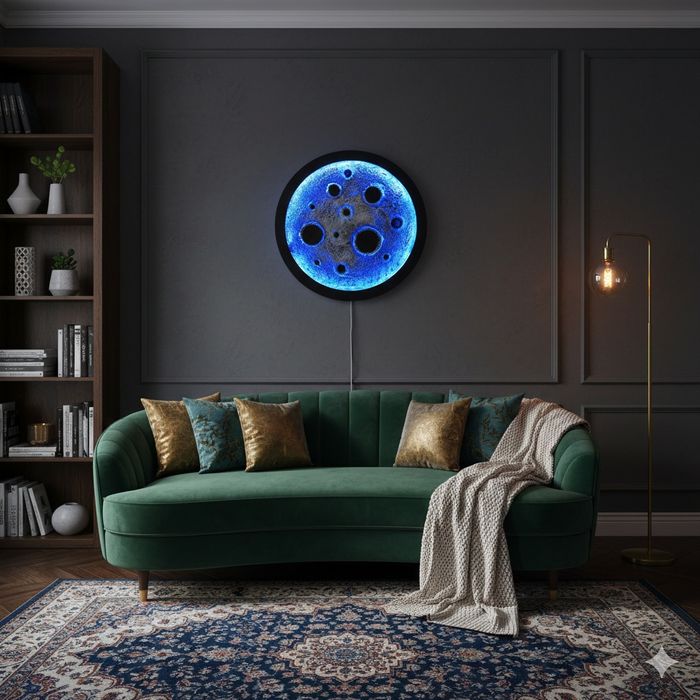 Dekorativ Moonlight devor chirog‘i 70 sm –  zamonaviy interyer uchun