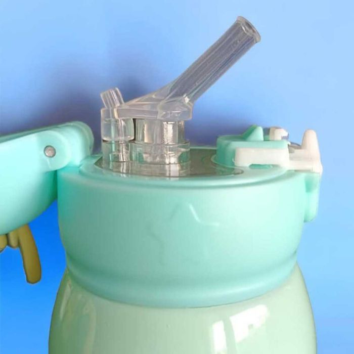 Детска бутилка за вода тип Термос 2 в 1 от неръждаема стомана