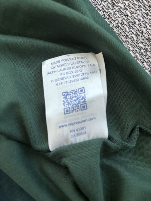 Polo ralp lauren bear verde