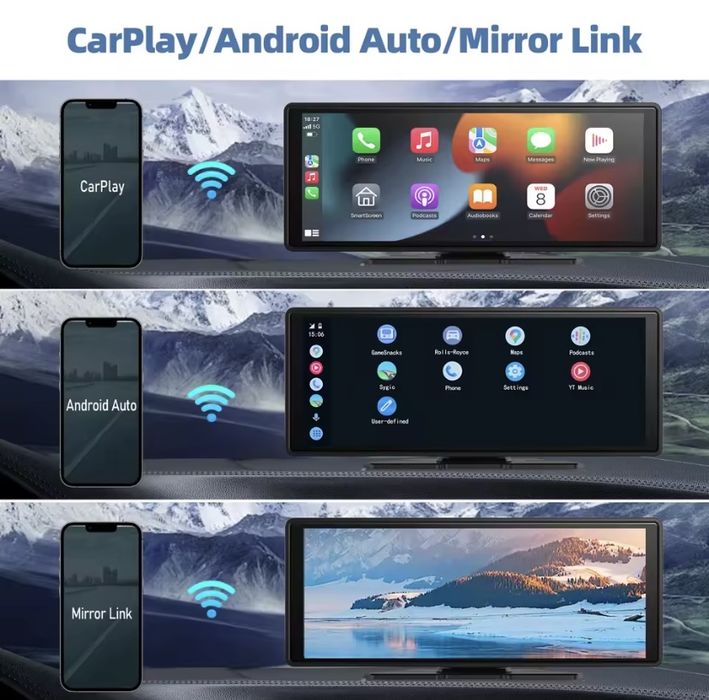 Navigație auto 10.26’’ Andoid Auto & Carplay + camerǎ spate