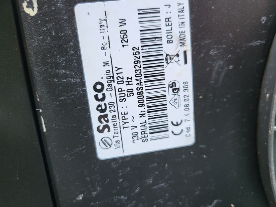 Espressor expresor automat SAECO Incanto Italia spumare lapte