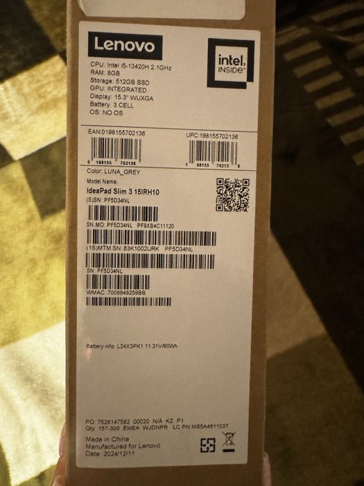 Lenovo ideapad slim 3