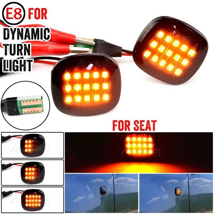 Мигачи с динамична светлина за SEAT Cordoba, Ibiza, LEON мигач калник