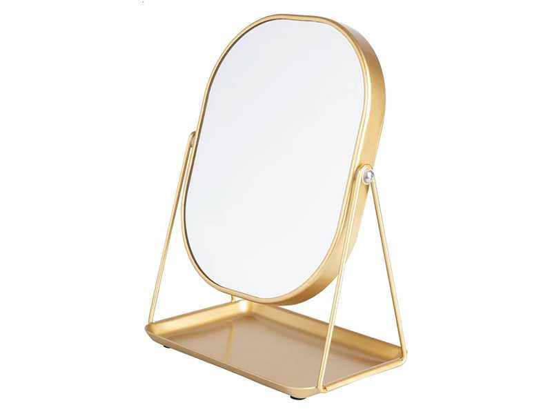 НОВИ! Козметично въртящо огледало 360° със стойка за аксесоари