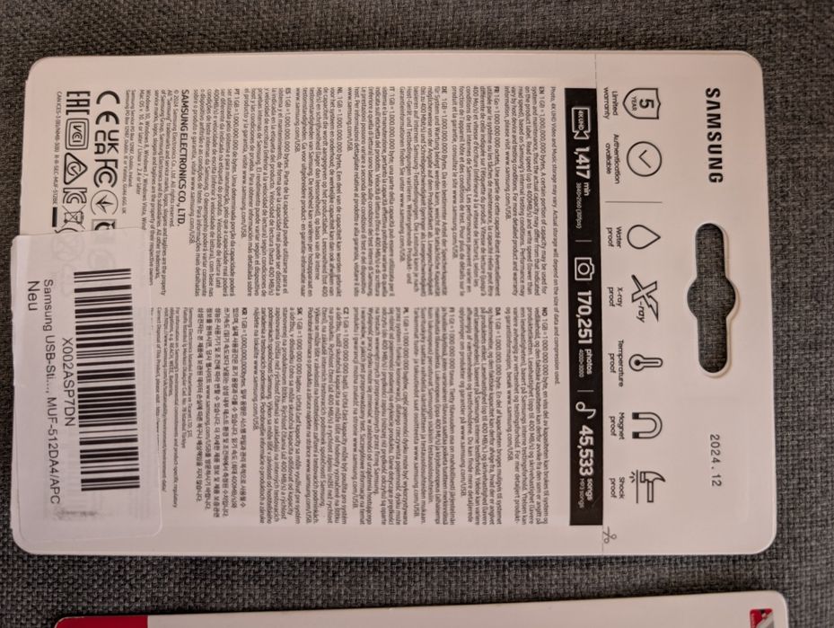 SIGILAT - Stick Flash Drive - Samsung 512GB - Sandisk iXpand 256GB