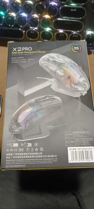 MOUSE Attack Shark X2 Pro Wireless Gaming RGB