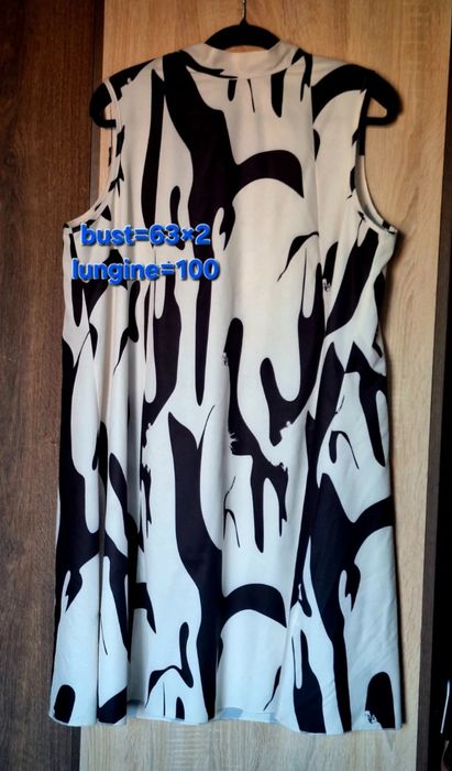 Rochie draguta alb si negru