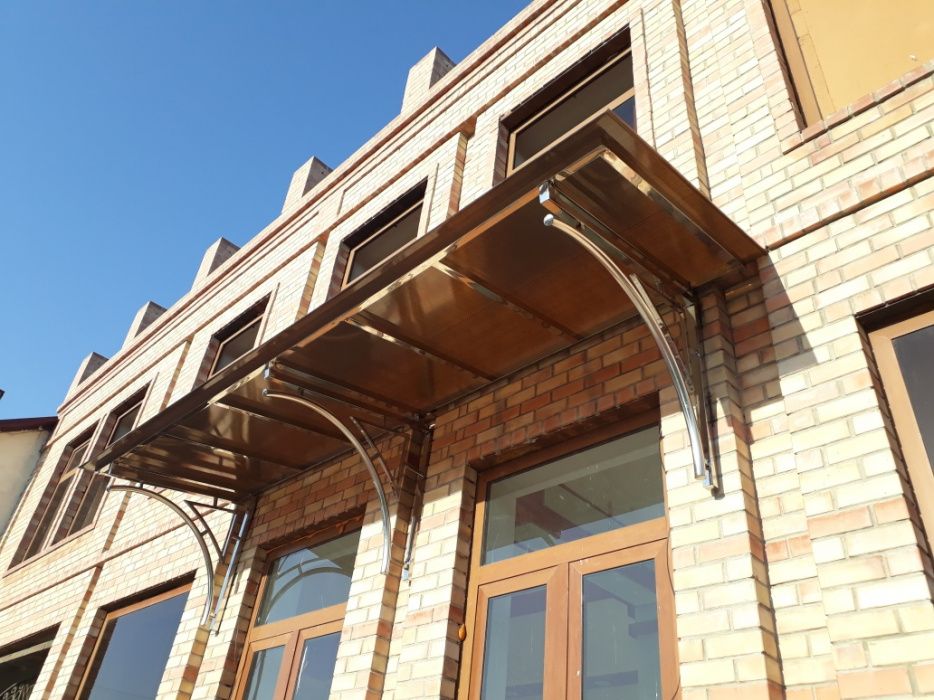 Навесы, козырьки из нержавейки