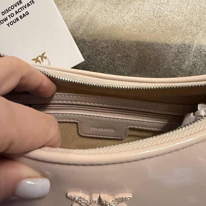 Оригинална чанта Pinko от естествена кожа