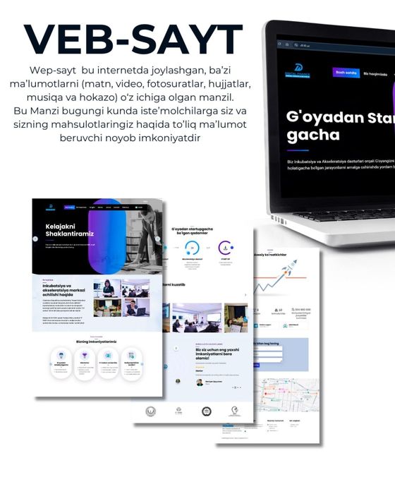 Sayt, online do'kon, telegram bot va ilovalar yasash xizmatlari