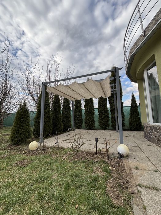 Pergola cu prelata terasa