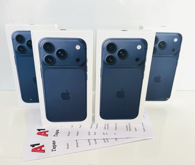 НОВ! iPhone 17 Pro 256GB Deep Blue ГАРАНЦИЯ 24 Месеца!