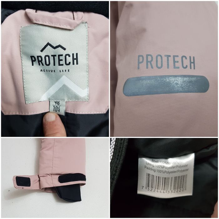 Geaca schi PROTECH 10K, iarnă, groasă, impermeabilă, manusi, nr 98-104