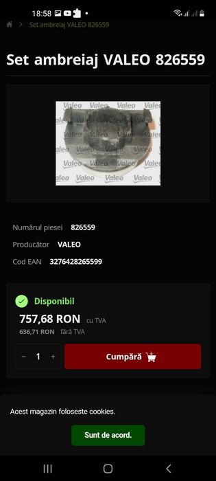 Set ambreiaj nou v40-s40