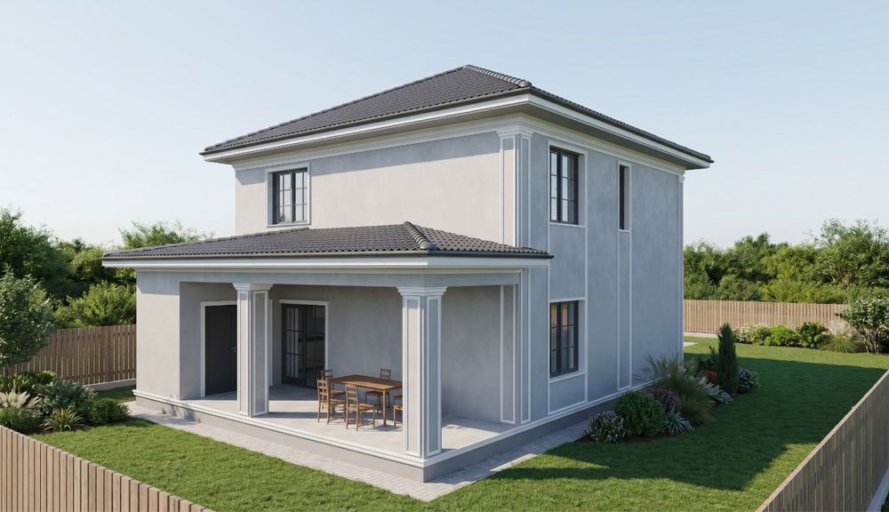 Vilă nouă P+E, 4 dormitoare, teren 400 mp, zona Căpșunărie / Damila – direct dezvoltator, finisaje premium