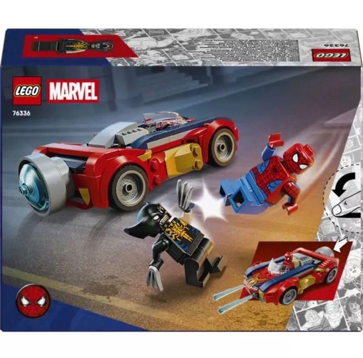 LEGO Marvel 76336 Spider-Man Car vs Venomized Wolv