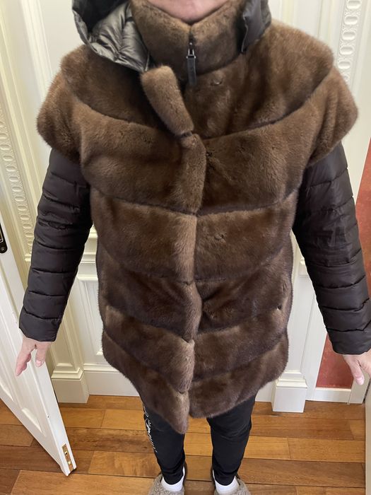 Куртка и желетка Двойка турция продам норка цельная