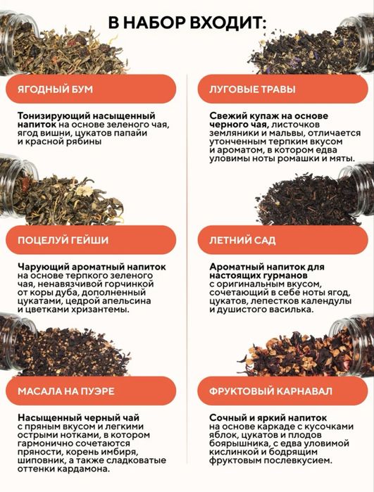 Чайный набор. Чай Tisun. Подарочный набор.