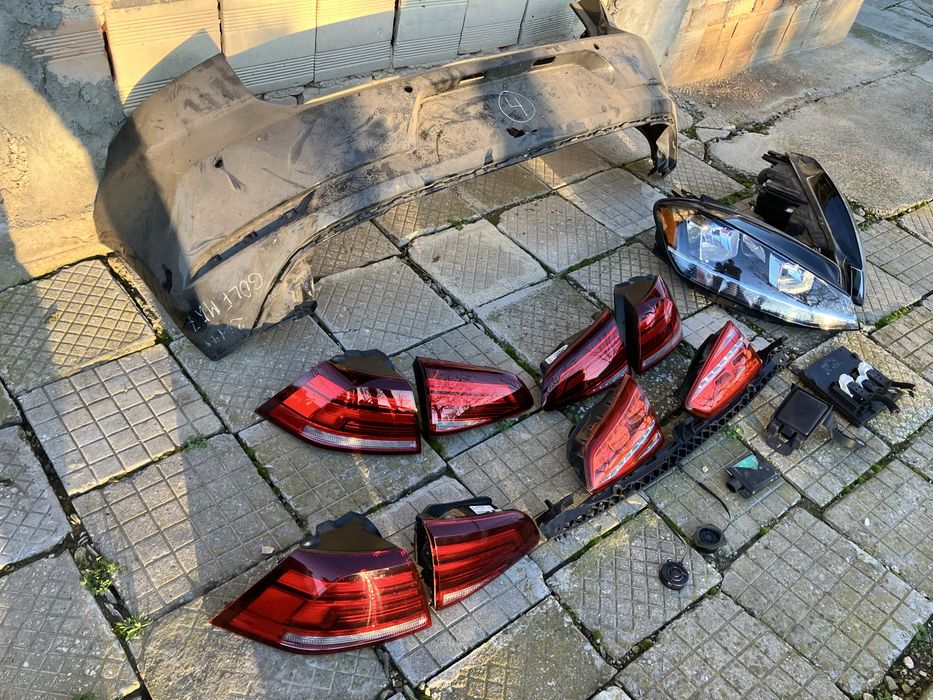 Части за Vw Golf 7 Фолксваген Голф GTI -броня,стопове,фарове,дистроник