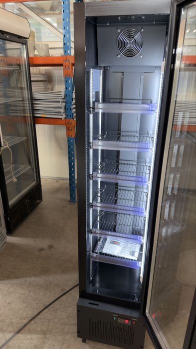 НОВА ! SLIM Хладилна витрина  KUHLSTEIN | 168 Л | NO FROST | LED | 6 РАФТА