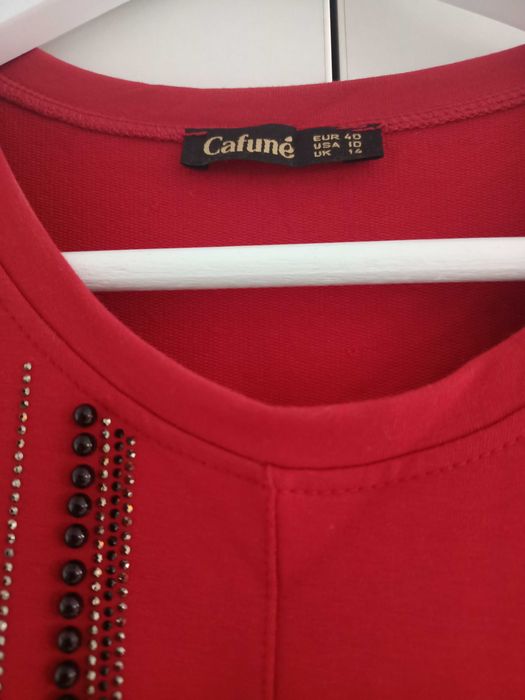 Rochie de damă roșie M bumbac de calitate superioara