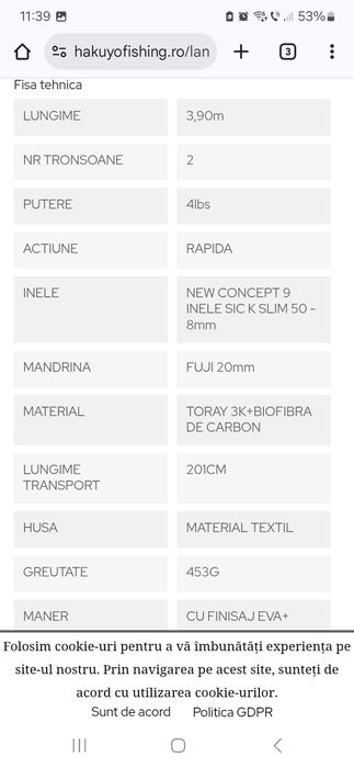 Vand Lansete Mtx Class New Concept