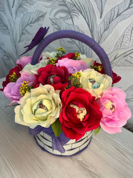 Букет роз с конфетами ЛЮБОЙ БЮДЖЕТ лучший подарок учителю или близким