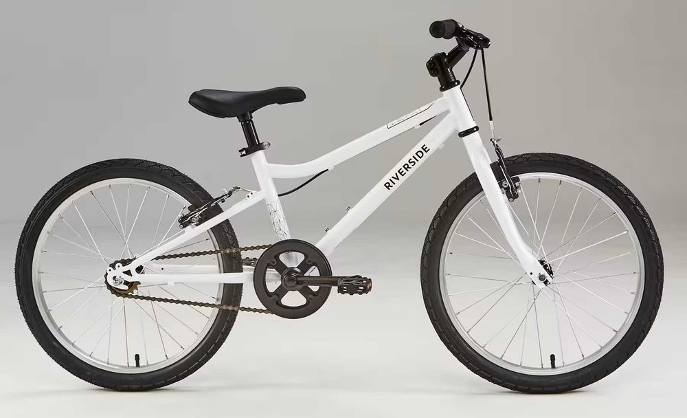 Bicicletă polivalentă Riverside 100 20" alb copii 120-135 cm