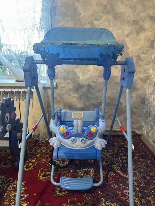 Продам качели, горка, машинка игровая