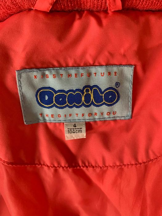 зимно топло пухено яке за момиче 98 - 104 см