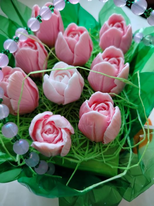 Букет мыльных тюльпанов