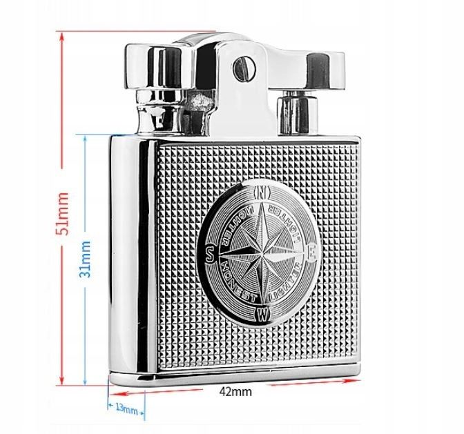 Луксозна бензинова запалка Honest в три цвята