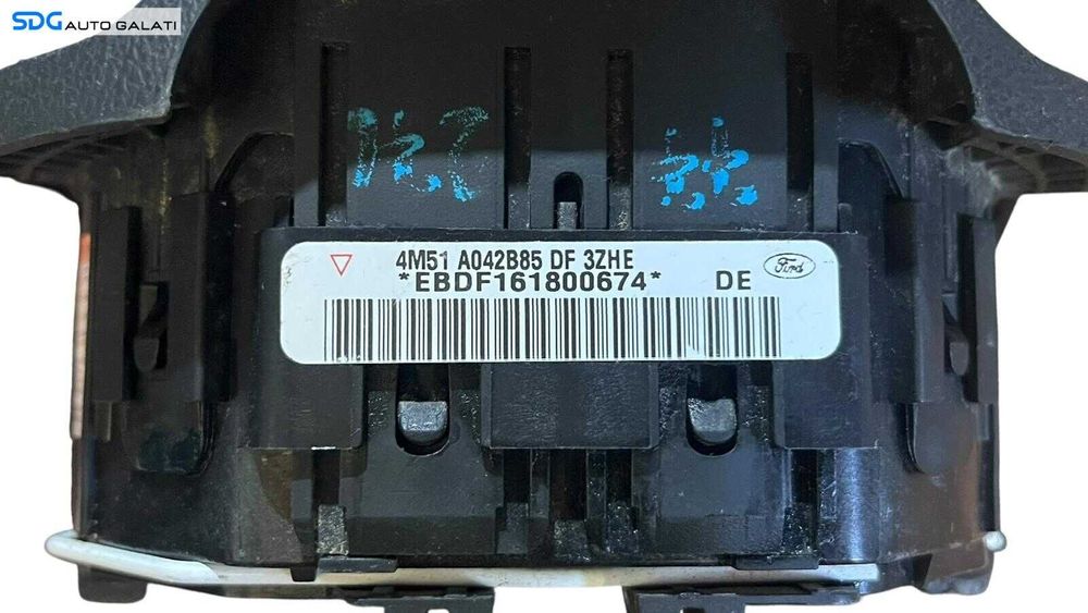 Airbag Volan Sofer in 3 Spite Ford Focus 2 2004 - 2010 Cod 4M51-A042B85-DF [LC1356]