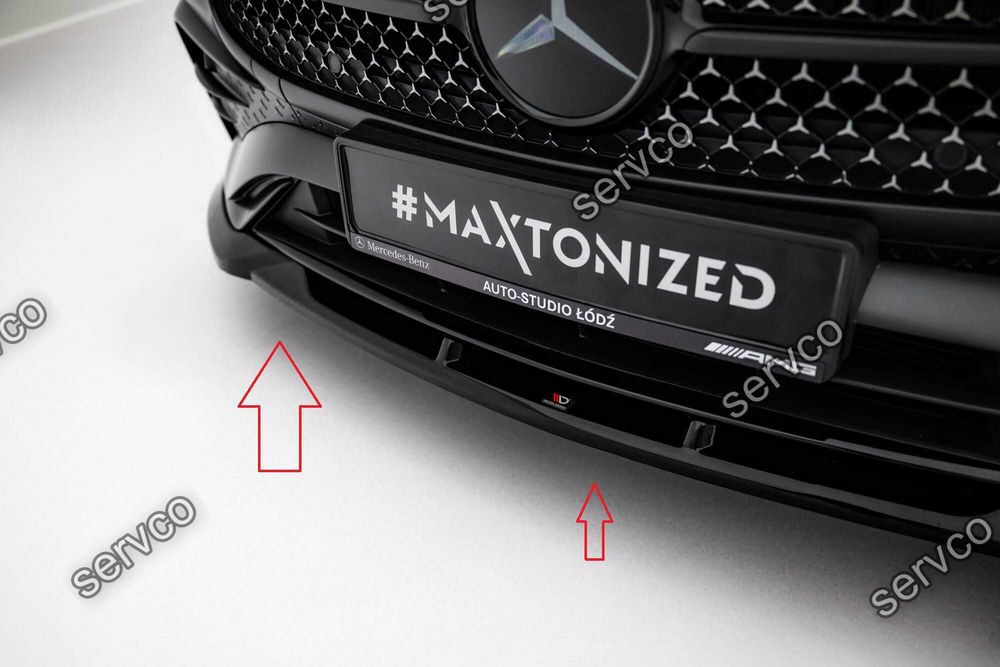 Prelungire splitter bara fata Mercedes CLE C236 AMG-Line 2023- v2 - Maxton Design