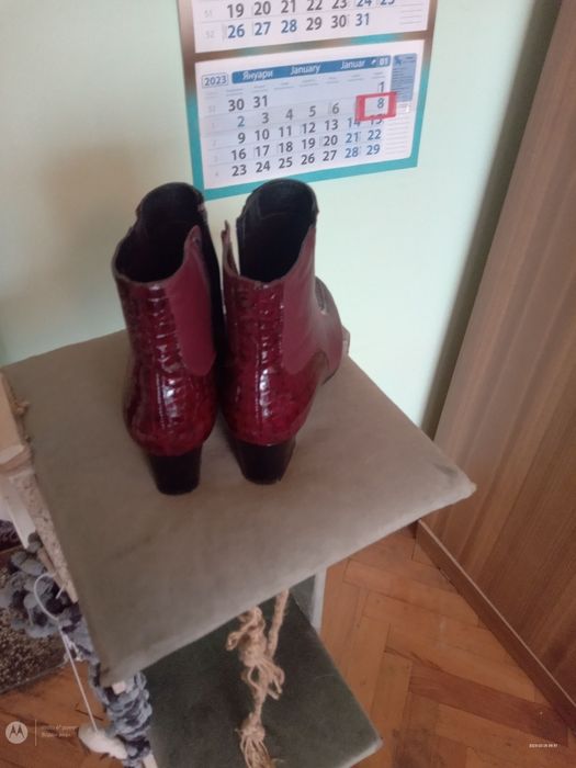 Дамски боти,черни и бордо