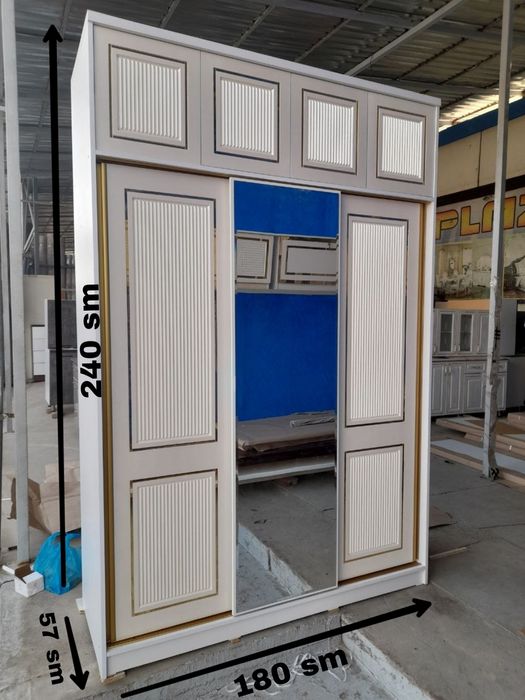 Krashenniy shkaf Kupe "180" antresol bilan / Крашенный шкаф купе "180"