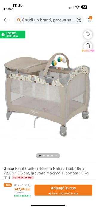 Patut pentru bebelus, Graco