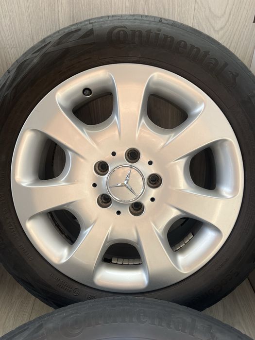 Оригинални джанти 16 цола 5х112 за Мерцедес с летни гуми 205/55/16