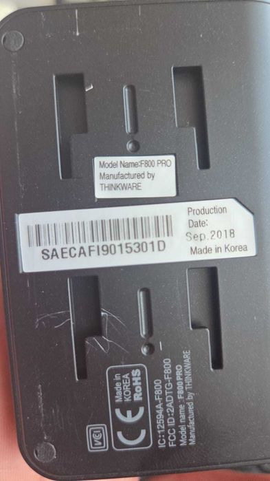 Camera bord Thinkware F800 pro, dual channel